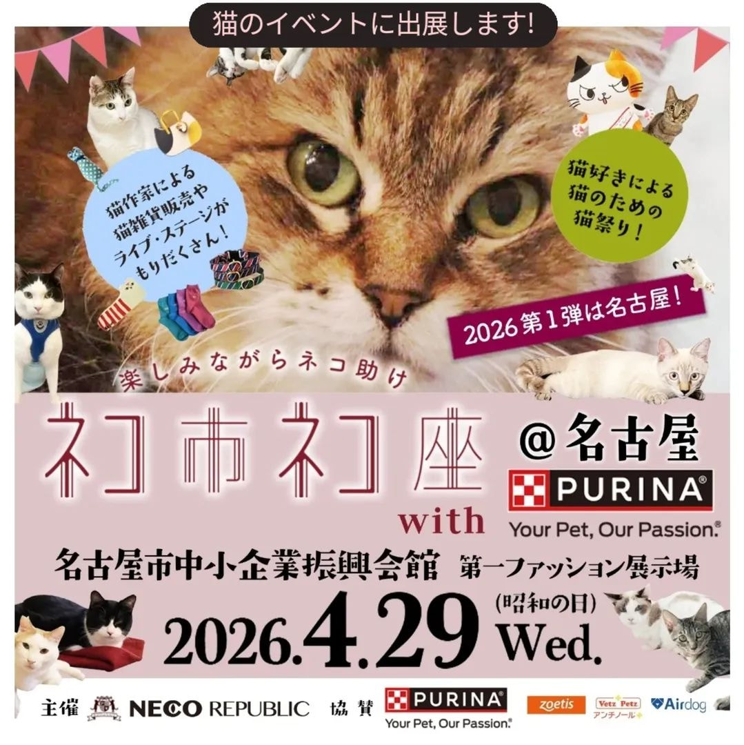 「ネコ市ネコ座」への鍵谷雅美さんの出展について