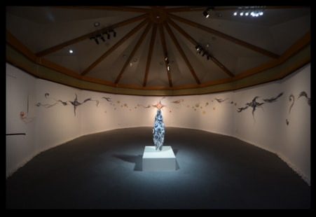 Exhibition in museum of contemporary ceramic art