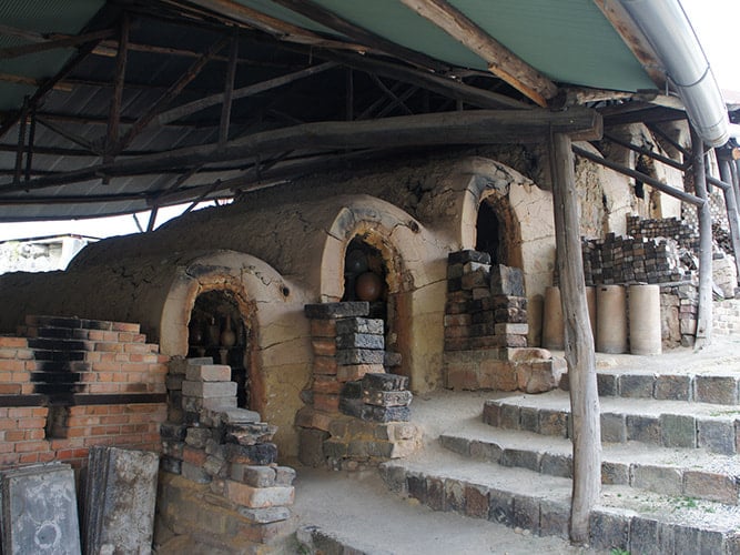 the remains of ancient climbing kilns that reveal the history